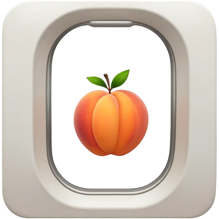 peach on airplane  emoji