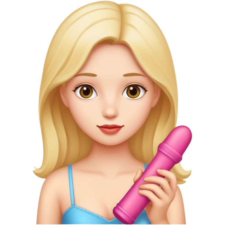 Naked girl with dildo emoji