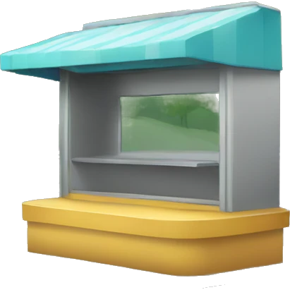 Empty kiosk emoji
