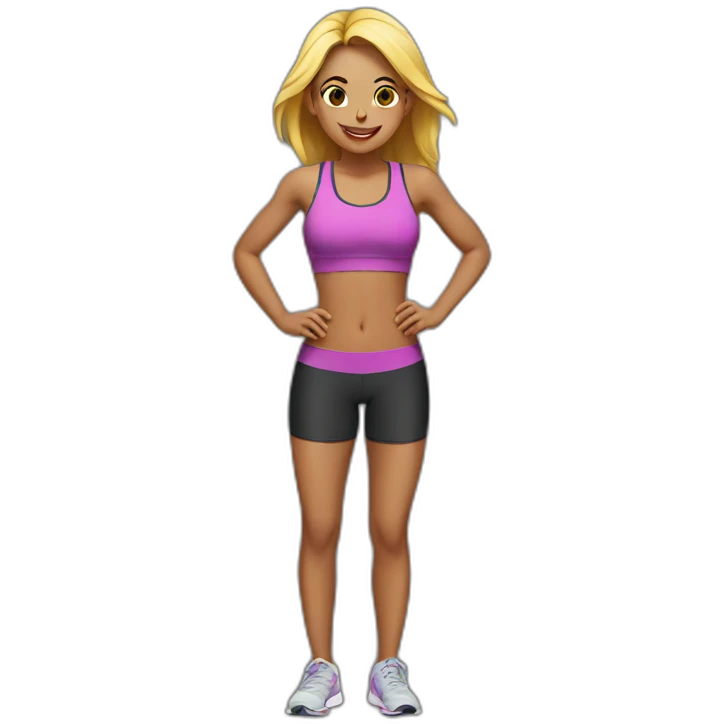 fitness girl emoji