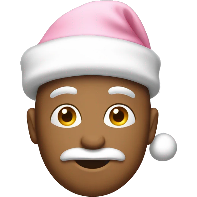 light pink santa hat emoji