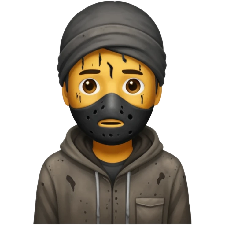 Man in pollution emoji