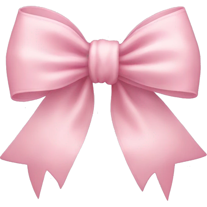 light pink bow emoji