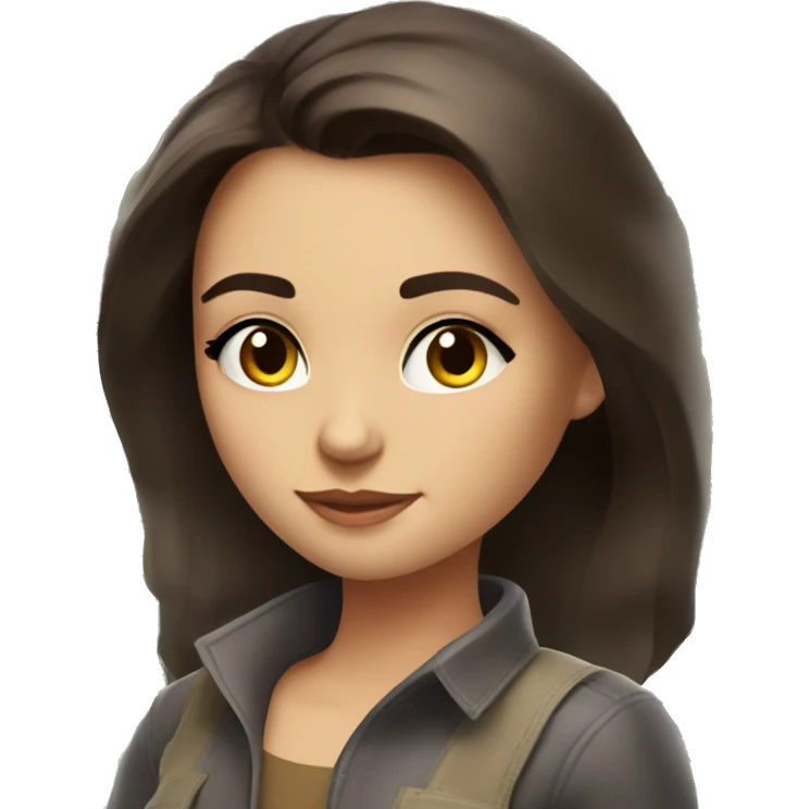 brunette girl with brown eyes with beautiful Ulitskaya holds 3 million dollars in cash in her hands emoji