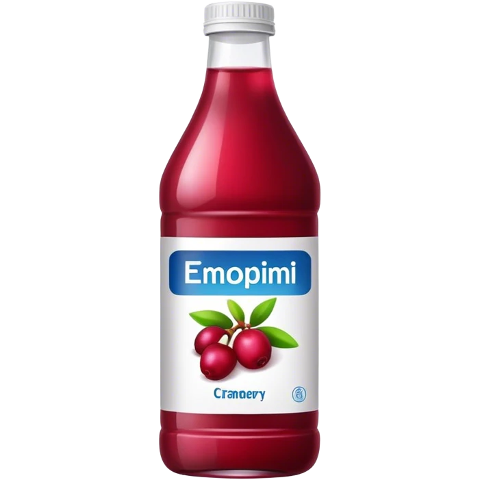 Bottle cranberry juice emoji