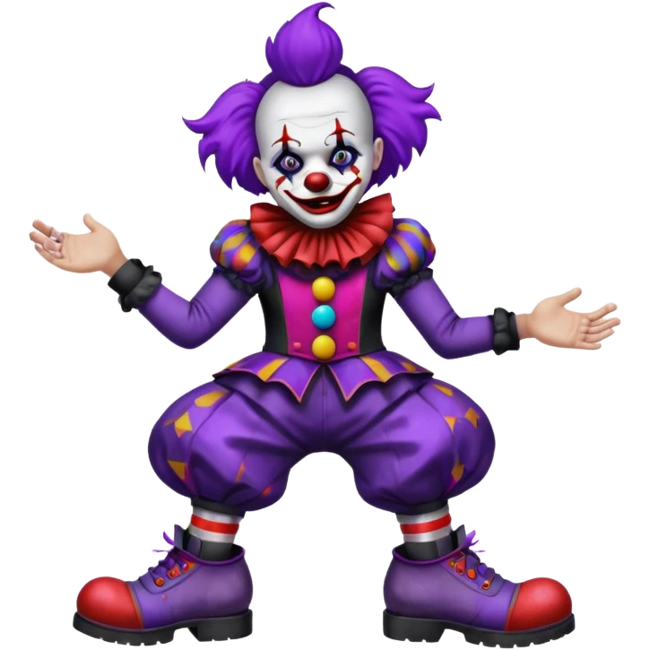 Dark clown outfit  emoji
