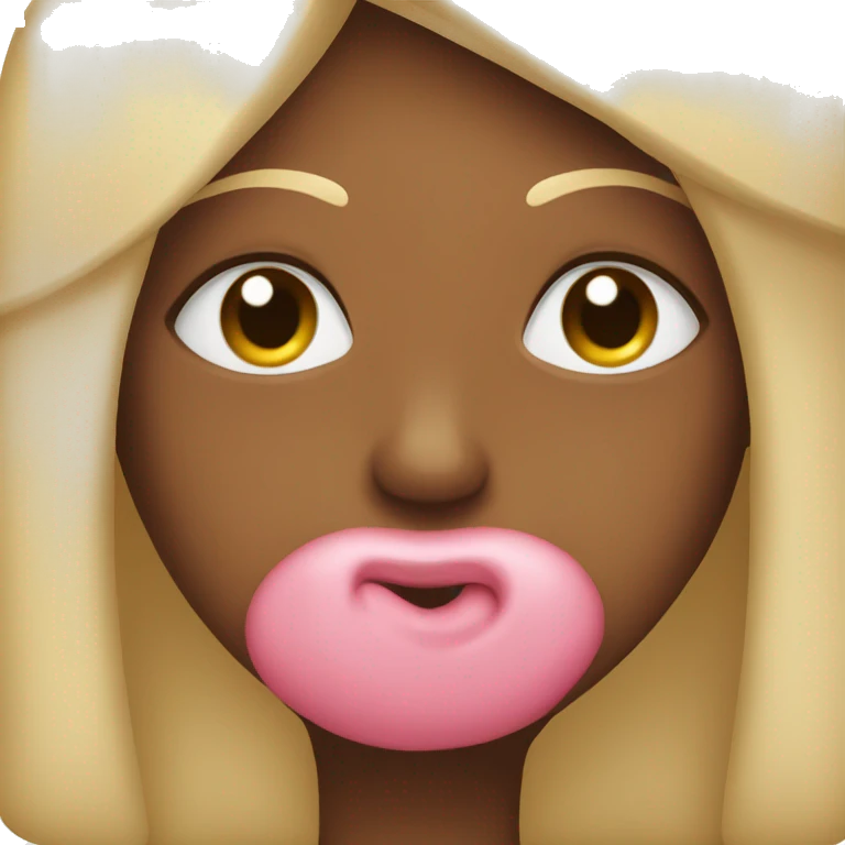 Cara enamorada con besos en la cara emoji