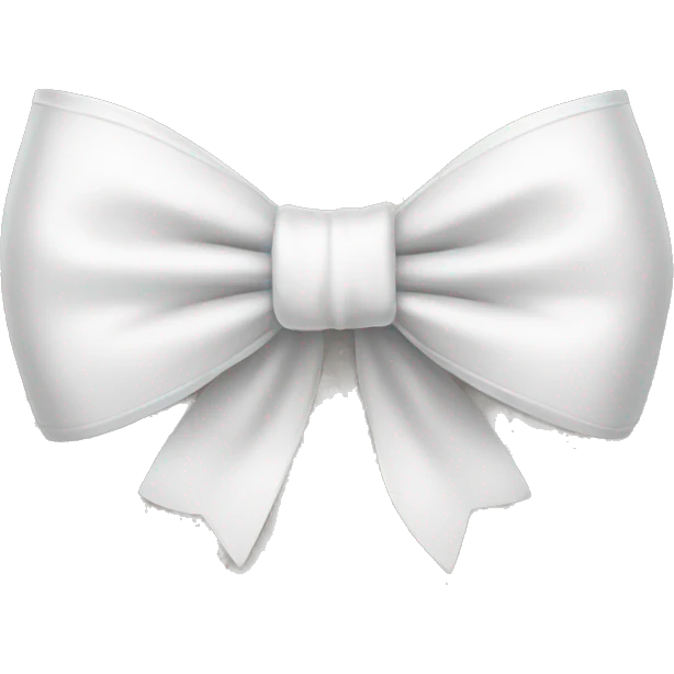 white bow emoji