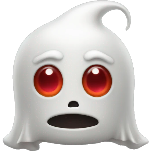 Ghost red eyes Horn emoji