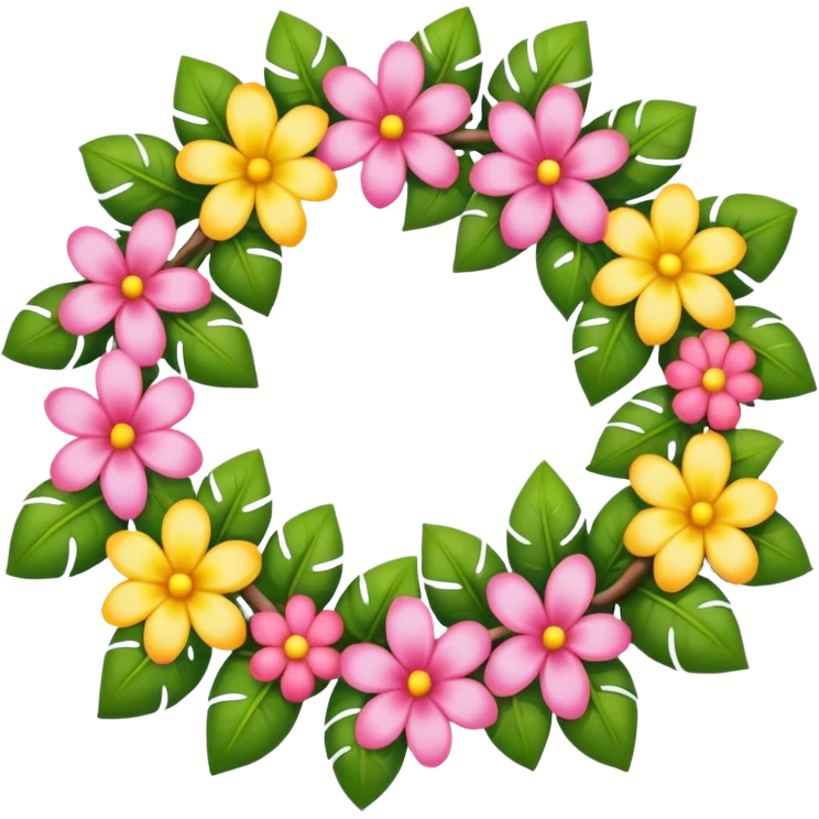 Flower lei emoji