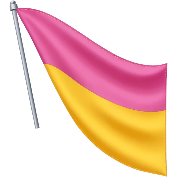 Pink, yellow, and white vertical banner emoji