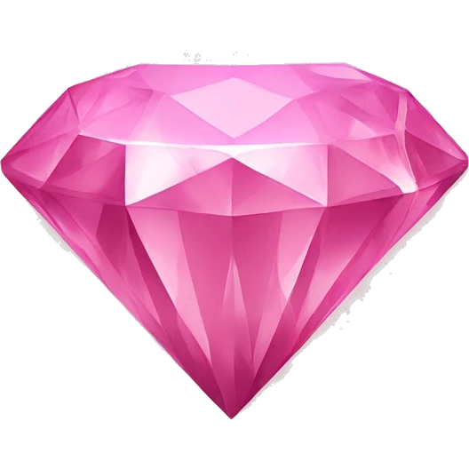 Pink diamond emoji