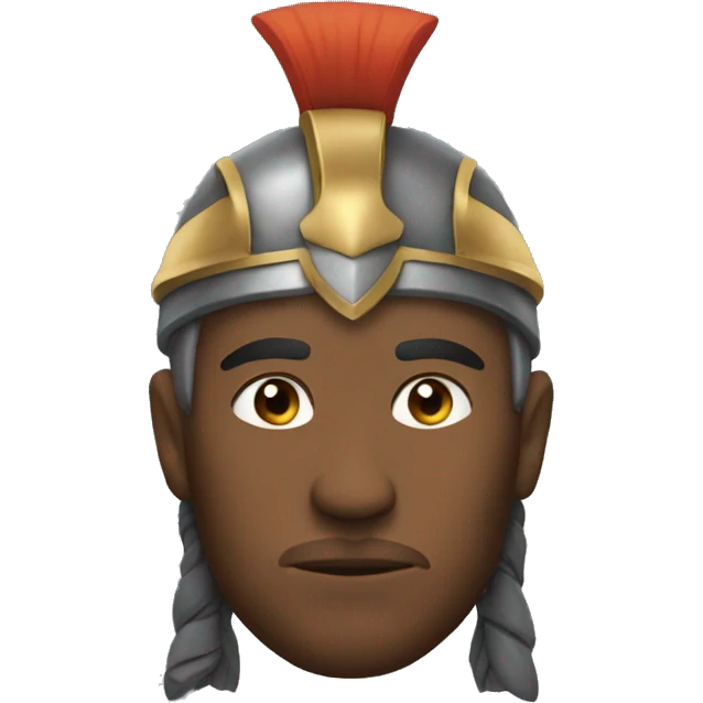 warrior thoughtful head man emoji