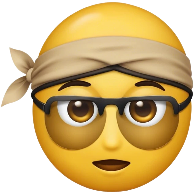 emoji with eye patch emoji