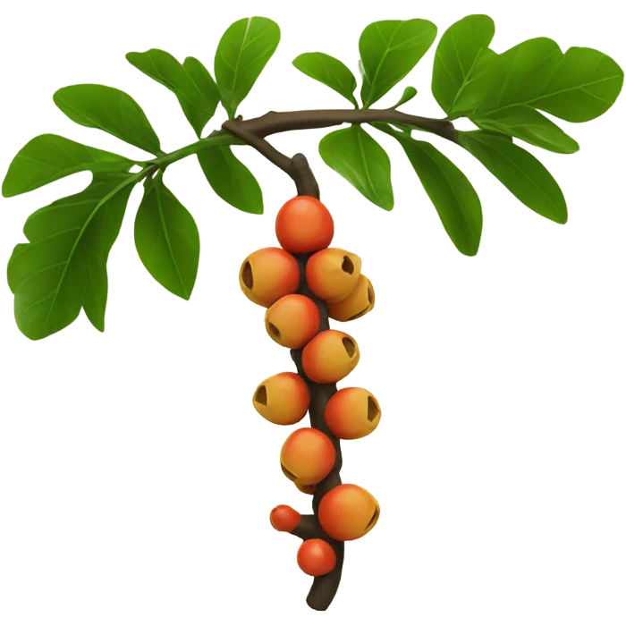 guarana on branch emoji