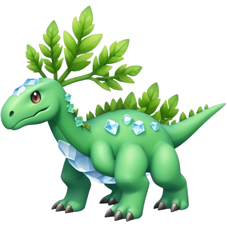 Meganium-Amaura-fakemon (full body) emoji