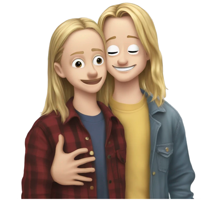 macaulay culkin kissing girl emoji