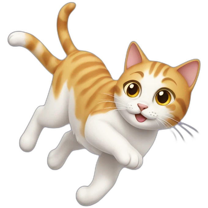 flying cat emoji