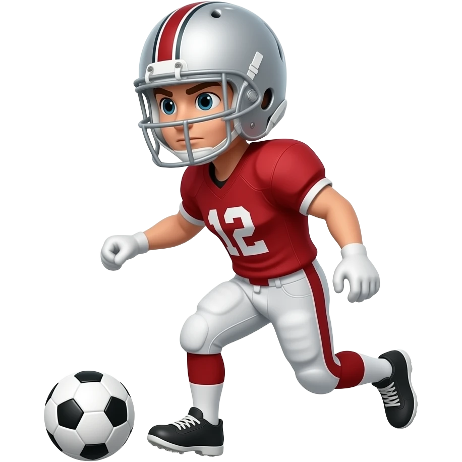 Dribbling football emoji