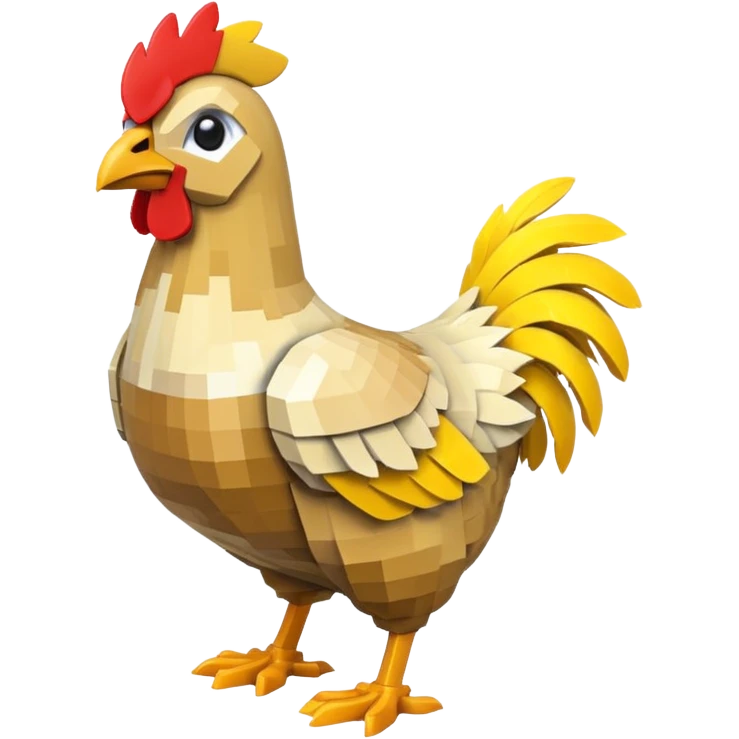 minecraft chicken blocklike emoji