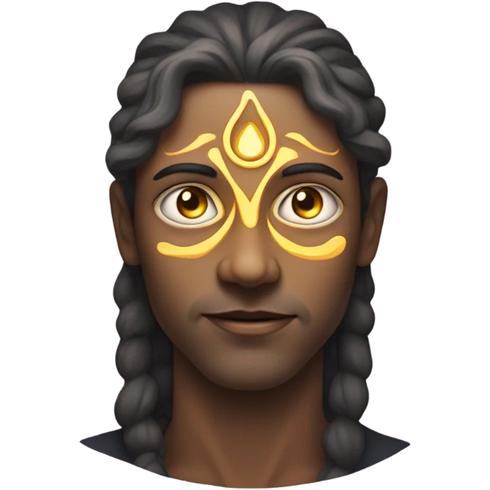 person with third eye open emoji