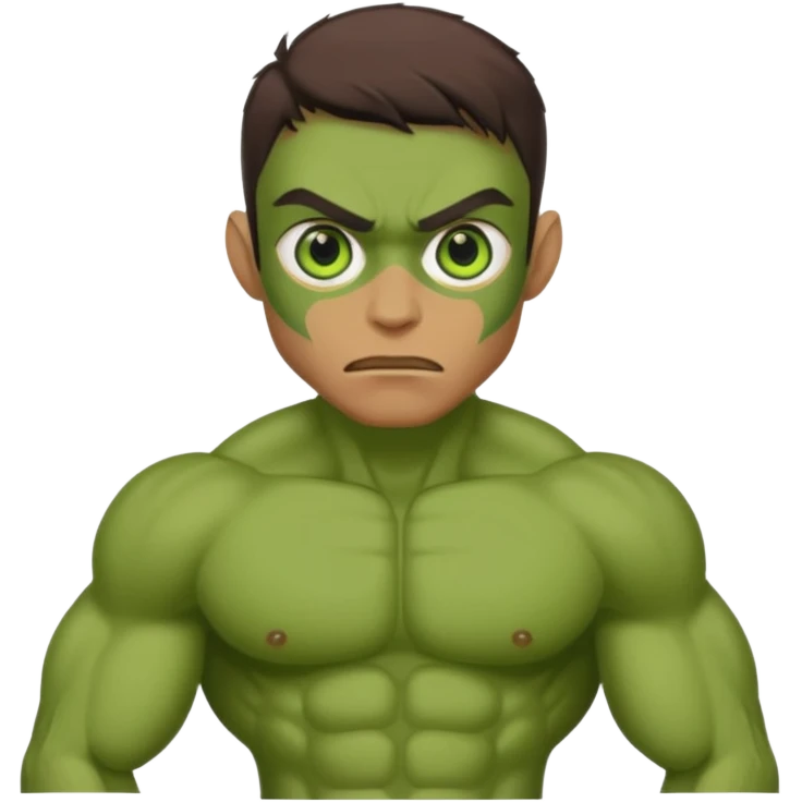 green mutant human emoji