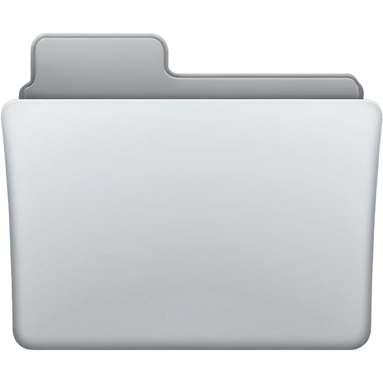 white and gray folder empty emoji