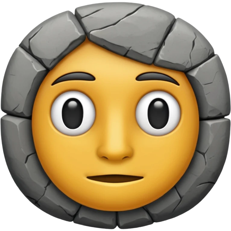 Single dark-gray Roman sanpietrino emoji, minimal and rounded emoji