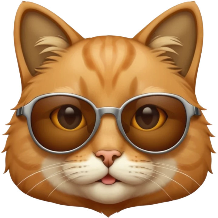 Cat wearing sunglasses emoji