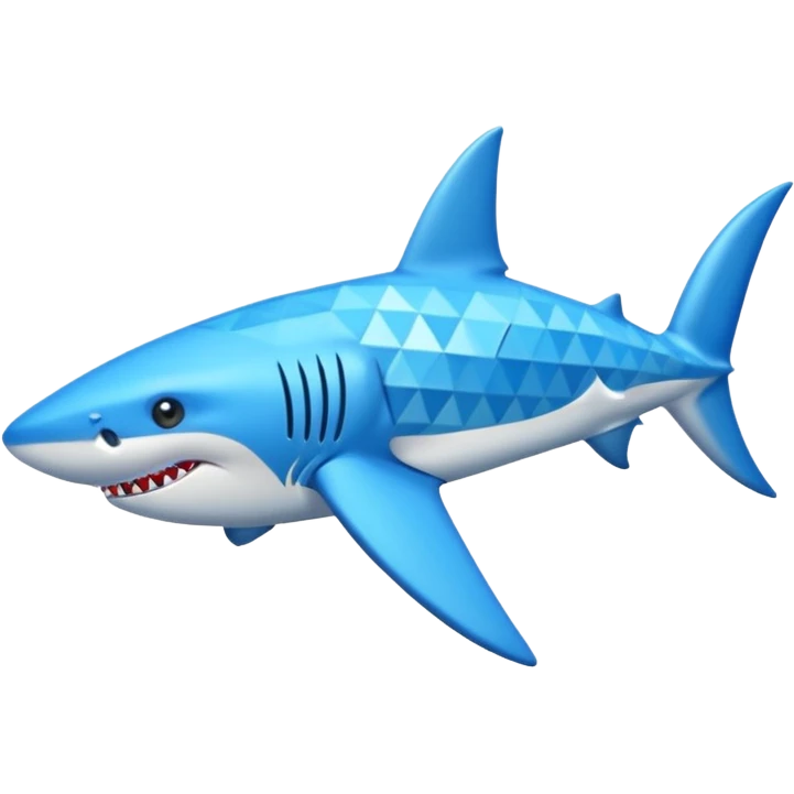 Tiburón con zapatos azules  emoji