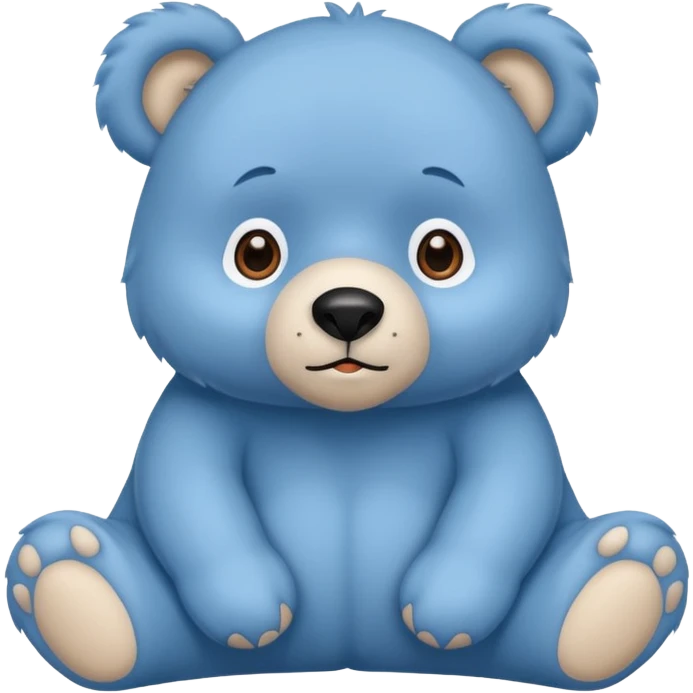 Blue bear emoji