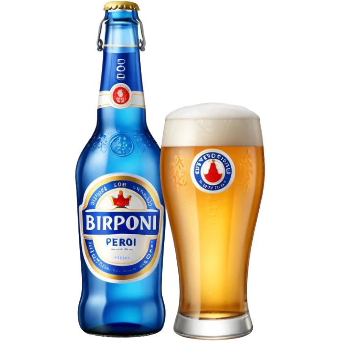 Birra Peroni Nastro azzurro grande in bottiglia da 66 cl
 emoji