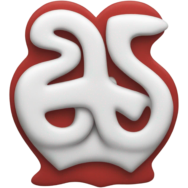 A heart with a white S inside emoji