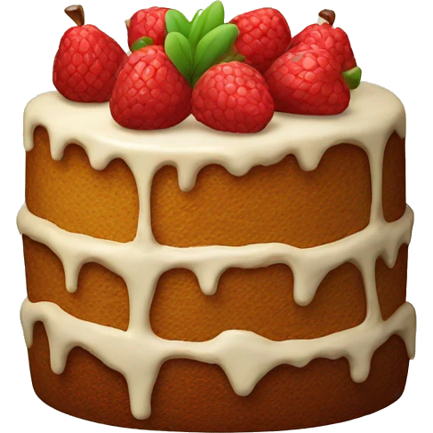 Fruit cake  emoji