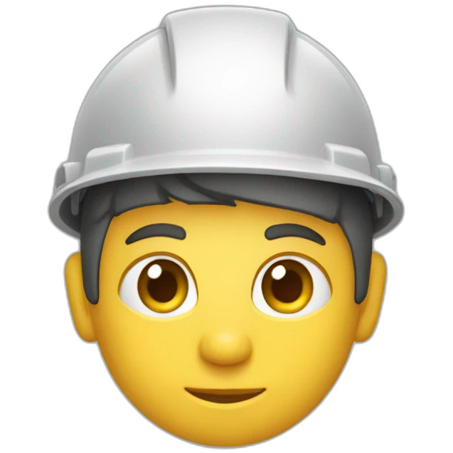 albañil en obras emoji