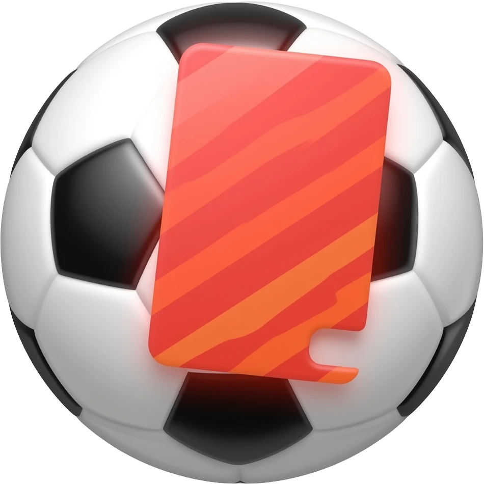 tarjeta roja de futbol solo la tarjeta emoji