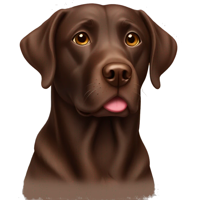Chocolate lab emoji