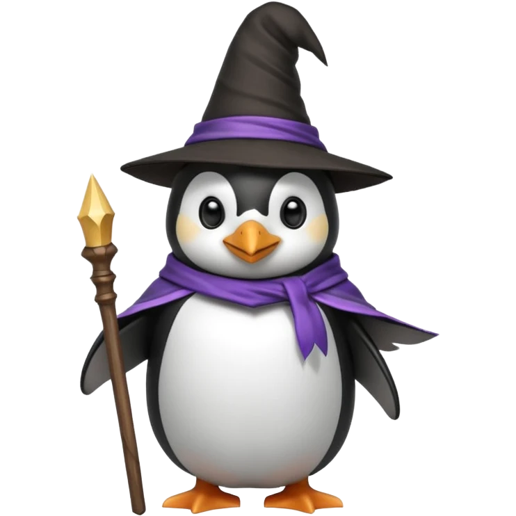 Penguin Wizard emoji