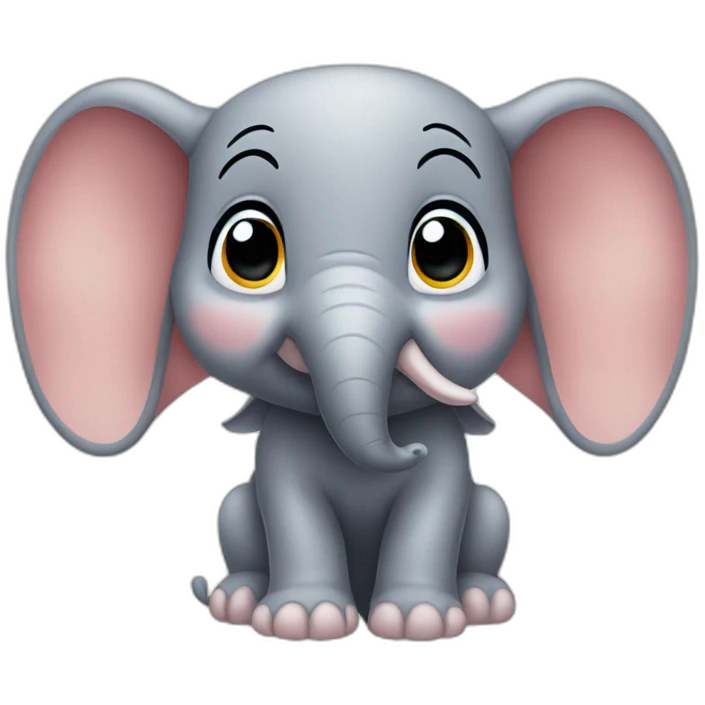 Dumbo with big ears emoji