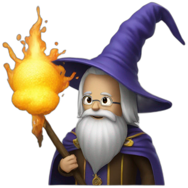 wizard assembling a nuke emoji