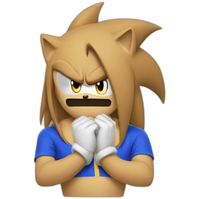 Sonic sad emoji