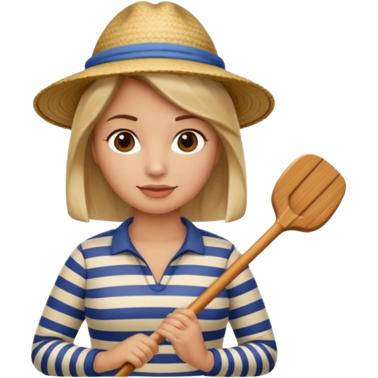 venice gondolier woman fat emoji