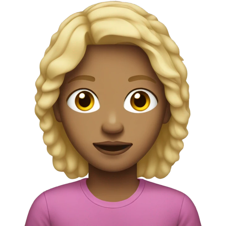 light skin teenager with blond hair emoji