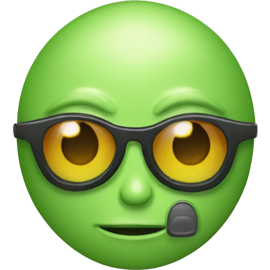 alien playero con lentes de sol emoji
