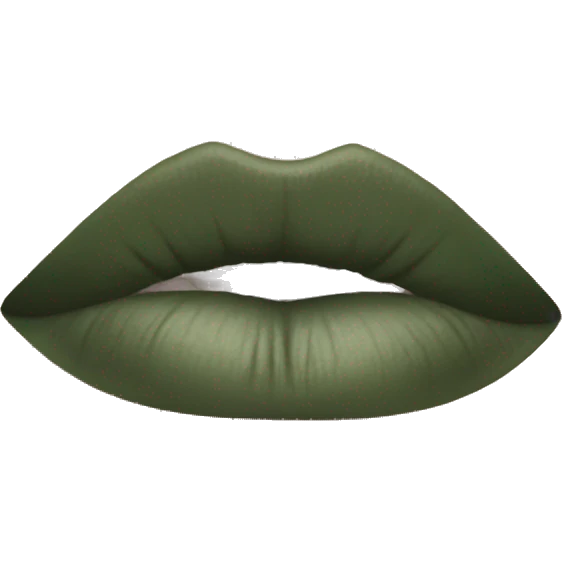 Sage green lipstick emoji