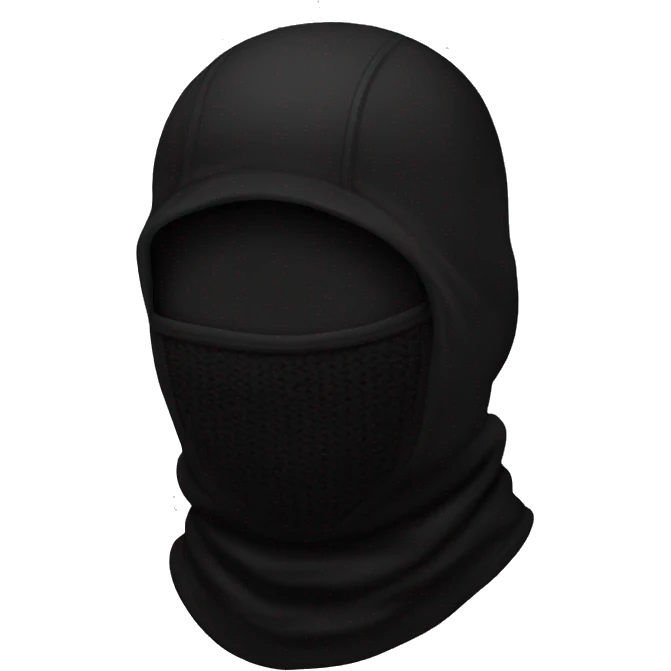 balaclava black emoji