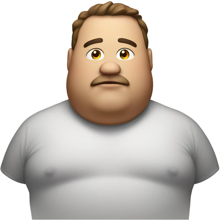 Fat guy emoji