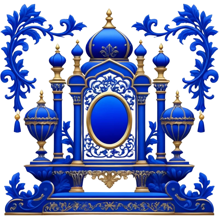 Royal Blue Aesthetic Scenery Decorations emoji