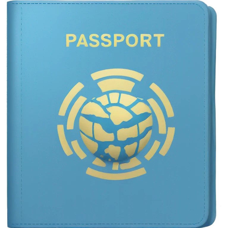passport with blue cover emoji
