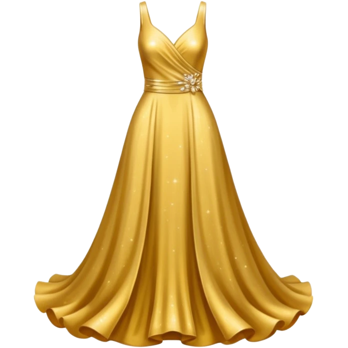 gold dress emoji